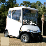 Club Car-EZGO-Yamaha - Red Dot 3-Sided Beige Over-The-Top Soft Enclosure